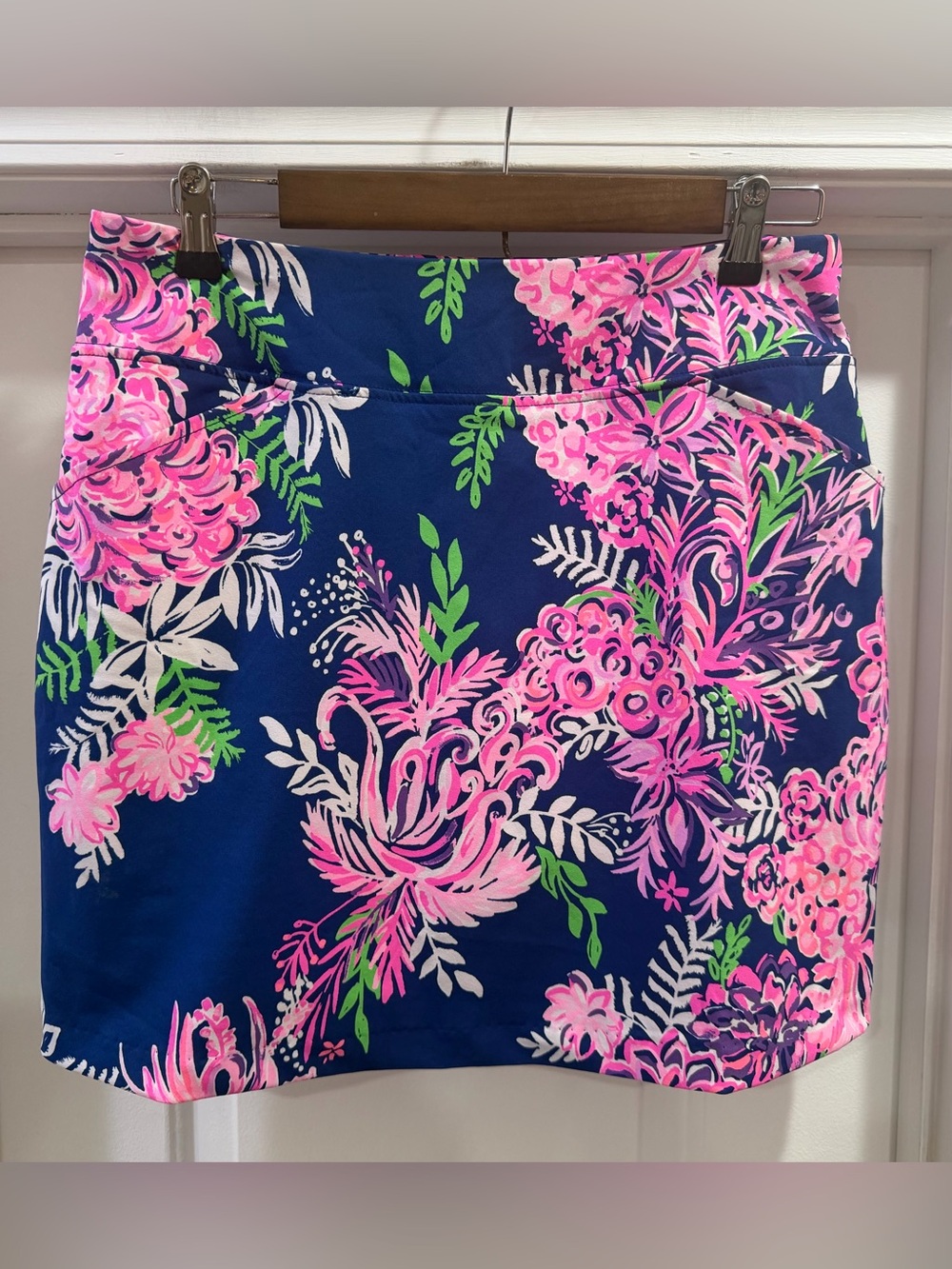Lilly Pulitzer LUXLETIC Tropical Floral Skort Skirt Size 8